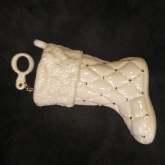 Pandora Stocking Christmas Tree Ornament with sack inside 2012 - Ivory - Picture 3 of 5